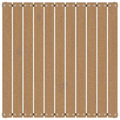 Poggiapiedi da Giardino 70x70x30 cm ambra in Legno di Pino
