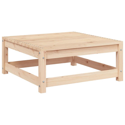 Poggiapiedi da Giardino con Cuscini 2 pz Legno Massello di Pino