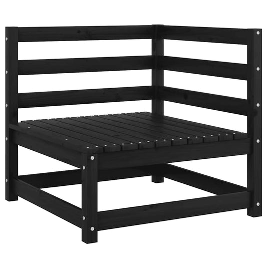 Set Divani da Giardino 2 pz con Cuscini Massello di Pino Nero