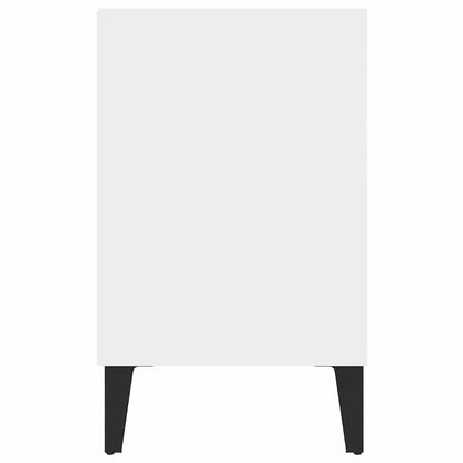 Mobile TV con Gambe in Metallo Bianco 103,5x30x50 cm