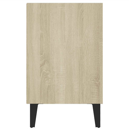 Mobile TV con Gambe in Metallo Rovere Sonoma 103,5x30x50 cm