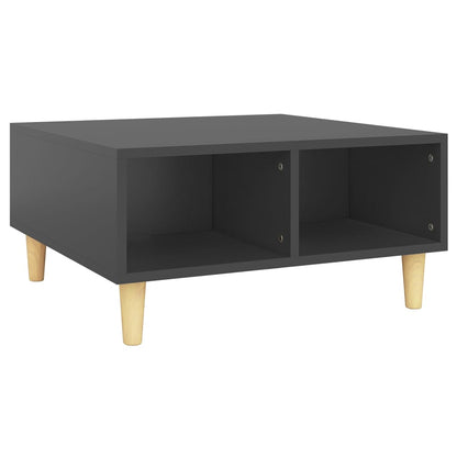 Tavolino da Salotto Grigio 60x60x30 cm in Legno Multistrato