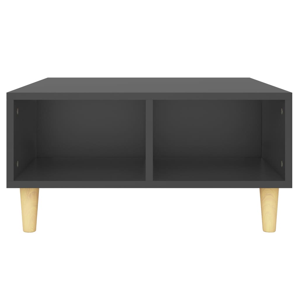 Tavolino da Salotto Grigio 60x60x30 cm in Legno Multistrato