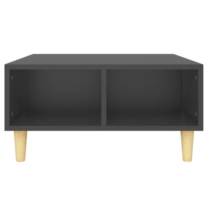 Tavolino da Salotto Grigio 60x60x30 cm in Legno Multistrato
