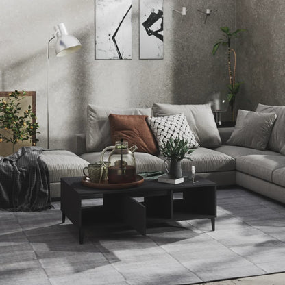 Tavolino da Salotto Grigio 103,5x60x35 cm in Legno Multistrato