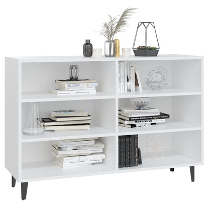 Credenza Bianca 103,5x35x70 cm in Legno Multistrato