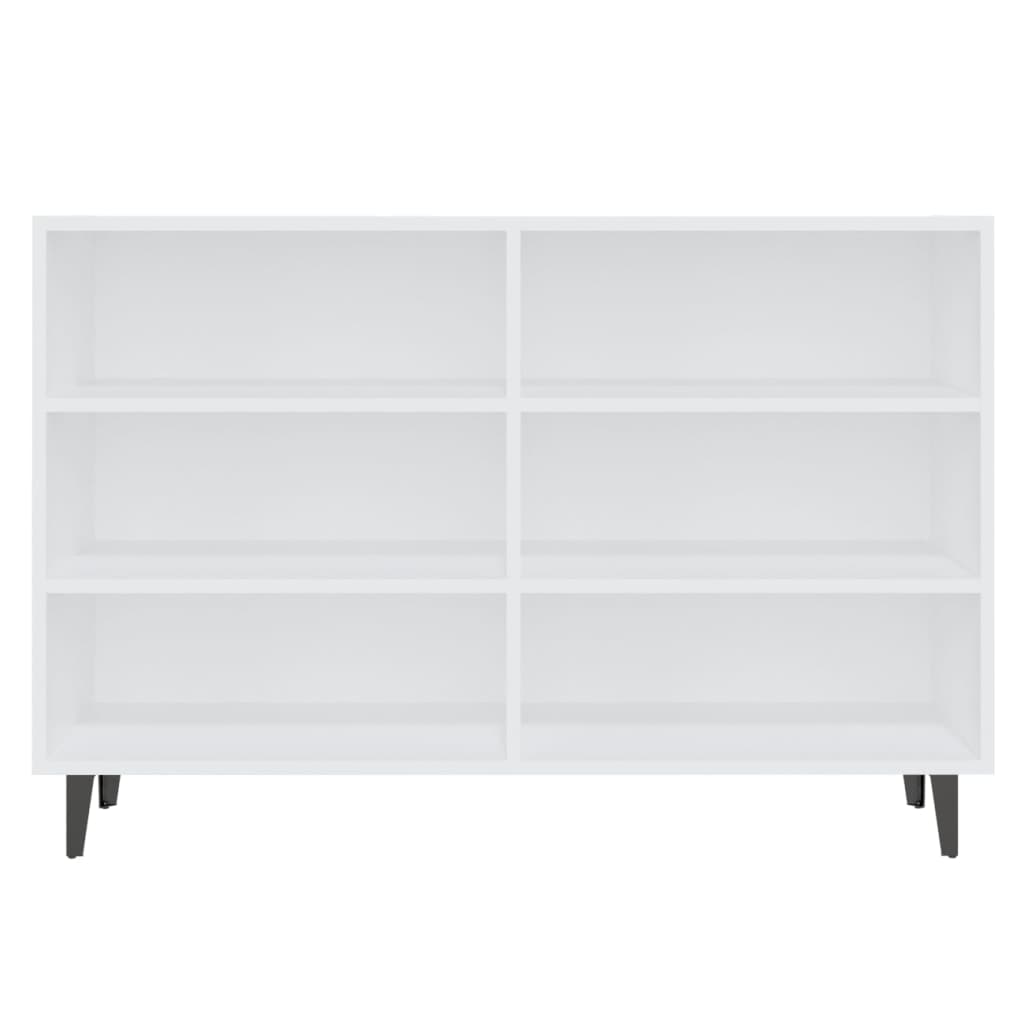 Credenza Bianca 103,5x35x70 cm in Legno Multistrato