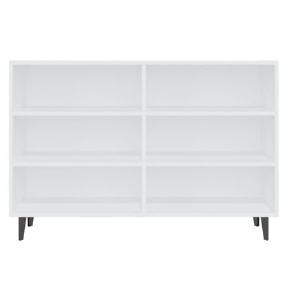 Credenza Bianca 103,5x35x70 cm in Legno Multistrato
