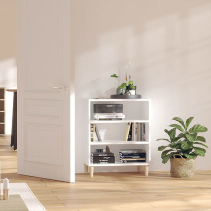 Credenza Bianca 57x35x70 cm in Legno Multistrato