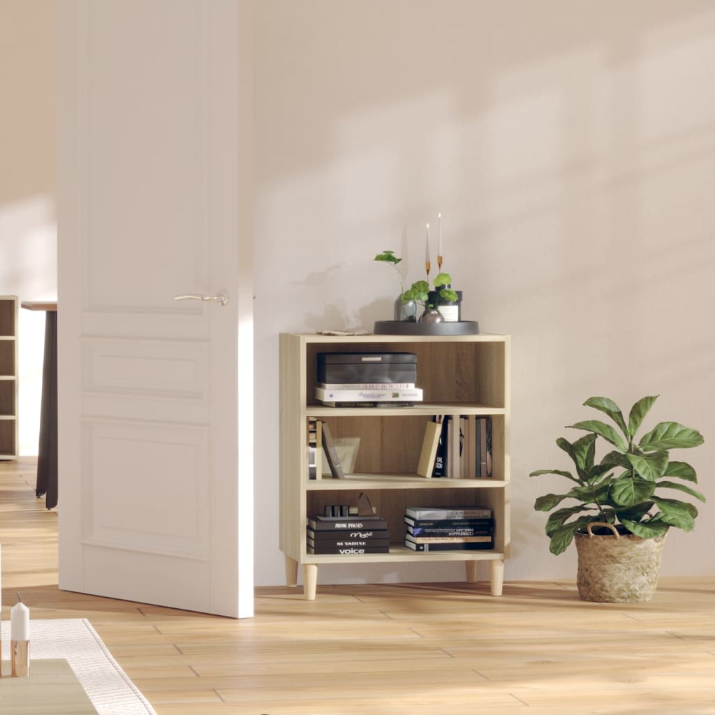Credenza Rovere Sonoma 57x35x70 cm in Legno Multistrato