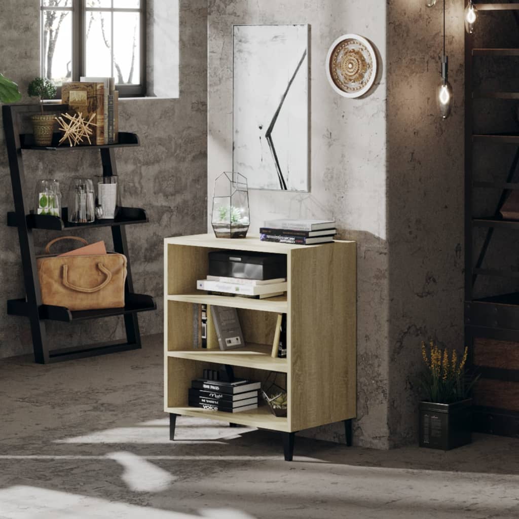 Credenza Rovere Sonoma 57x35x70 cm in Legno Multistrato
