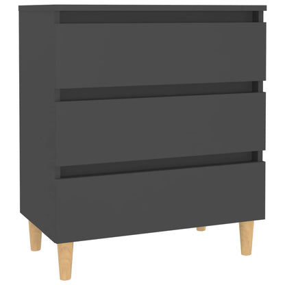 Credenza Grigia 60x35x69 cm in Legno Multistrato