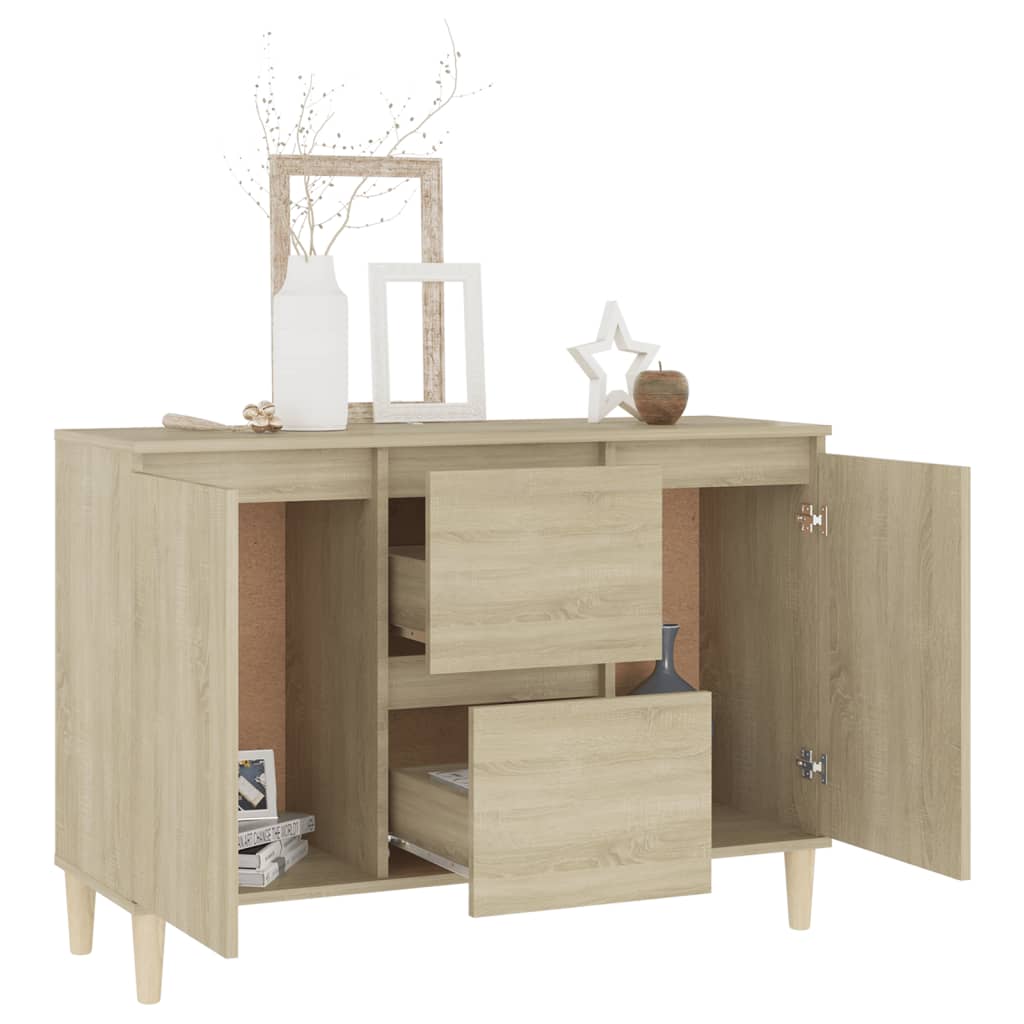 Credenza Rovere Sonoma 101x35x70 cm in Legno Multistrato