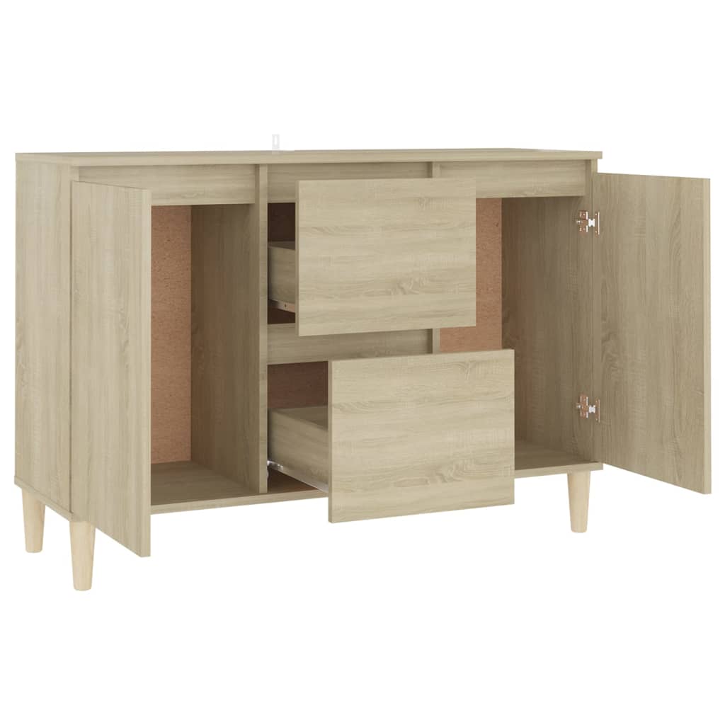 Credenza Rovere Sonoma 101x35x70 cm in Legno Multistrato
