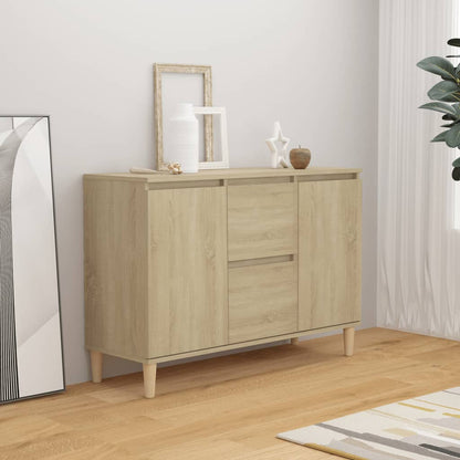 Credenza Rovere Sonoma 101x35x70 cm in Legno Multistrato