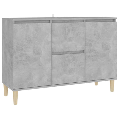 Credenza Grigio Cemento 101x35x70 cm in Legno Multistrato