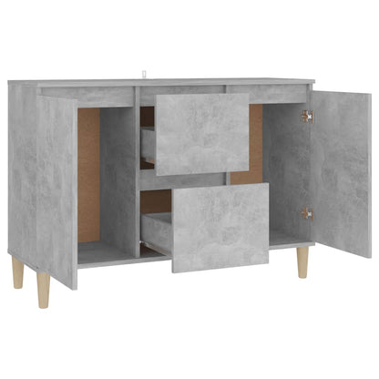 Credenza Grigio Cemento 101x35x70 cm in Legno Multistrato