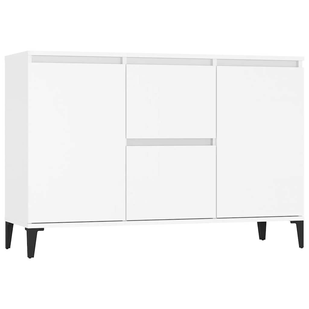 Credenza Bianca 102x35x70 cm in Legno Multistrato