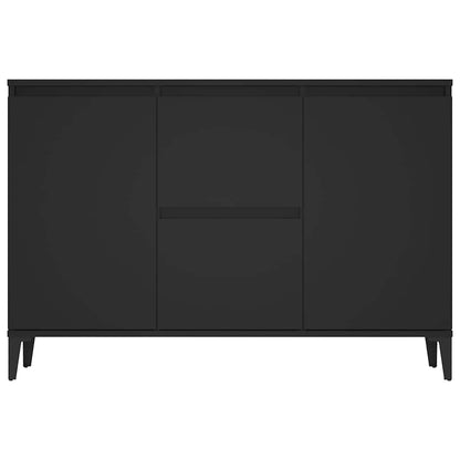 Credenza Nera 102x35x70 cm in Legno Multistrato