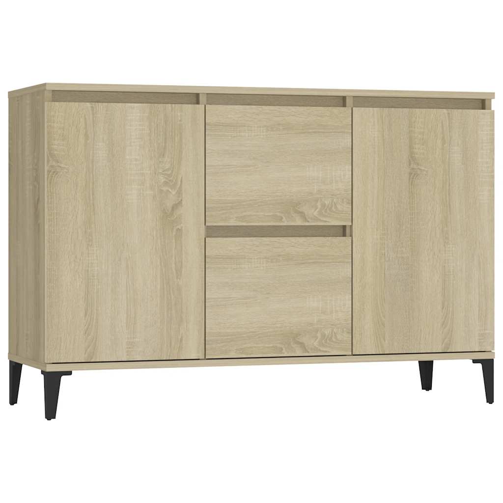 Credenza Rovere Sonoma 102x35x70 cm in Legno Multistrato