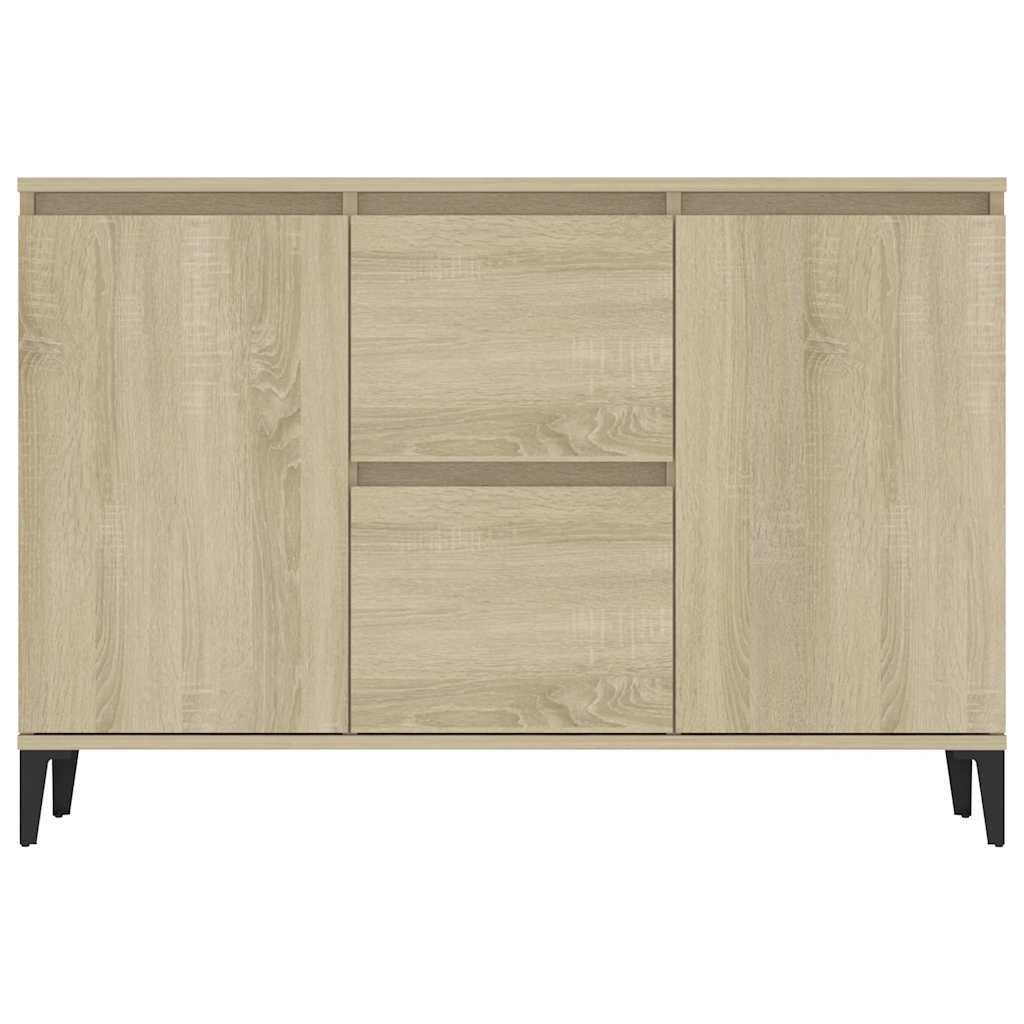 Credenza Rovere Sonoma 102x35x70 cm in Legno Multistrato
