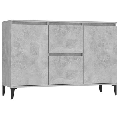 Credenza Grigio Cemento 102x35x70 cm in Legno Multistrato