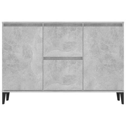 Credenza Grigio Cemento 102x35x70 cm in Legno Multistrato