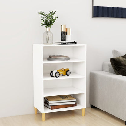 Credenza Bianca 57x35x90 cm in Legno Multistrato