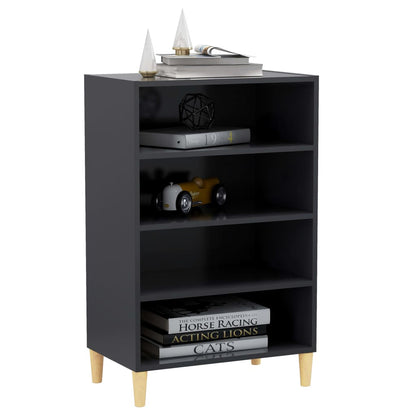 Credenza Grigia 57x35x90 cm in Legno Multistrato