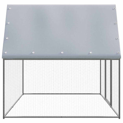 Gabbia per Polli da Esterno 3x2x2 m in Acciaio Zincato