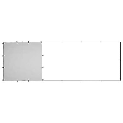 Gabbia per Cani Nera 330x110x110 cm in Acciaio