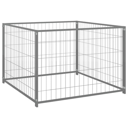 Gabbia per Cani Argento 300x100x70 cm in Acciaio