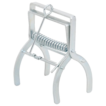 Trappole per Talpe 4 pz Argento Acciaio Zincato
