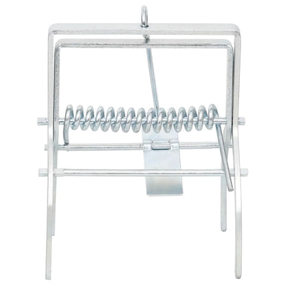 Trappole per Talpe 4 pz Argento Acciaio Zincato