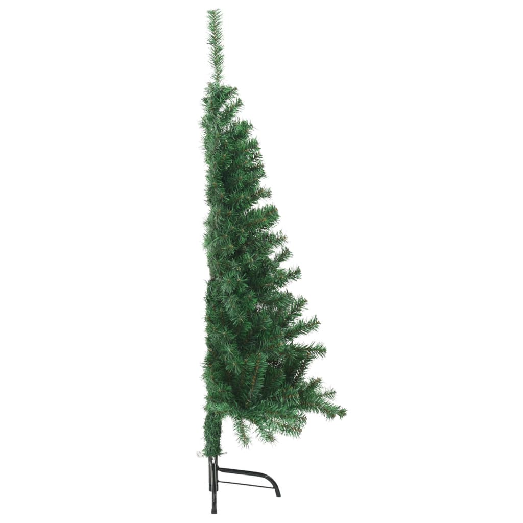 Albero di Natale Artificiale MetÃ  con Supporto Verde 120 cm PVC