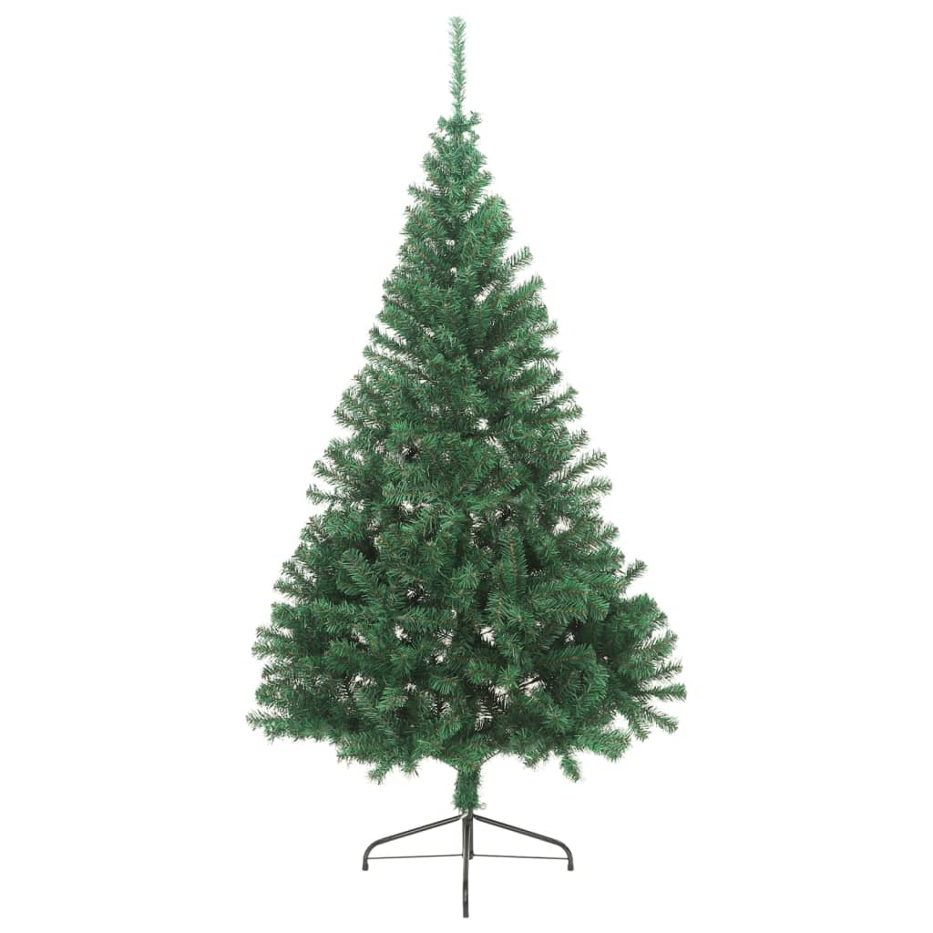Albero di Natale Artificiale MetÃ  con Supporto Verde 240 cm PVC