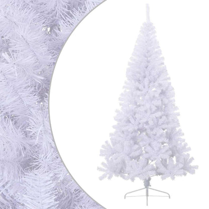 Albero di Natale Artificiale MetÃ  con Supporto Bianco 180cm PVC