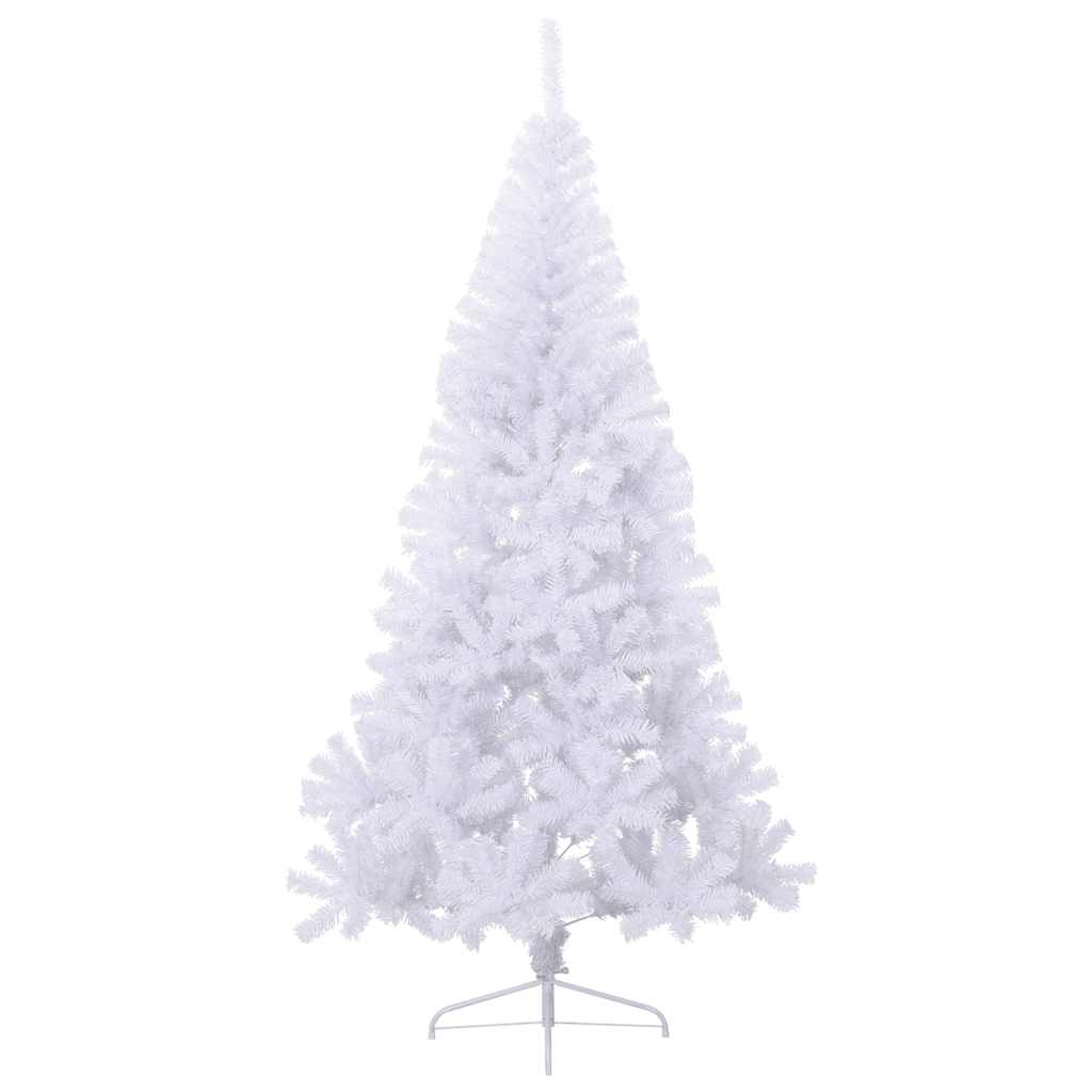Albero di Natale Artificiale MetÃ  con Supporto Bianco 180cm PVC