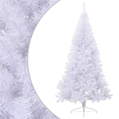 Albero di Natale Artificiale MetÃ  con Supporto Bianco 240cm PVC