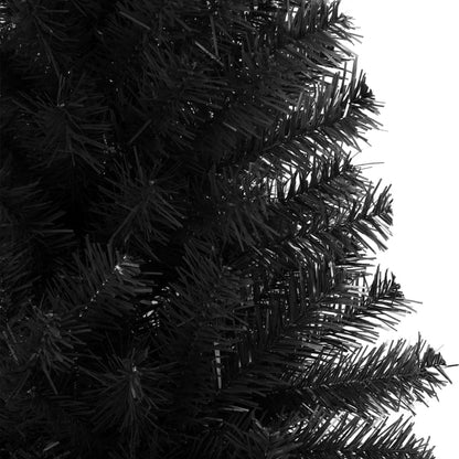 Albero di Natale Artificiale con Base Nero 240 cm PVC