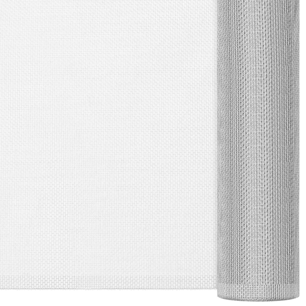 Zanzariera in Alluminio 60x1000 cm Argento