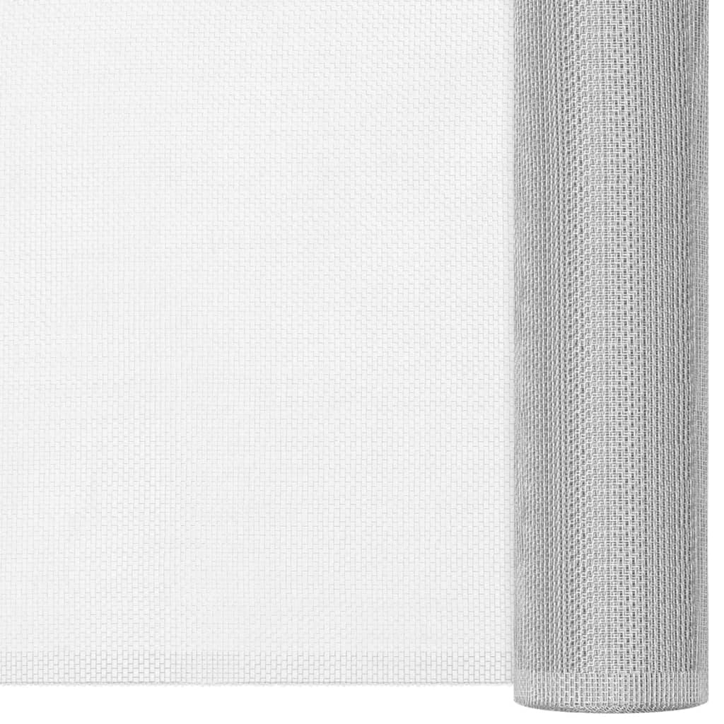 Zanzariera in Alluminio 80x1000 cm Argento