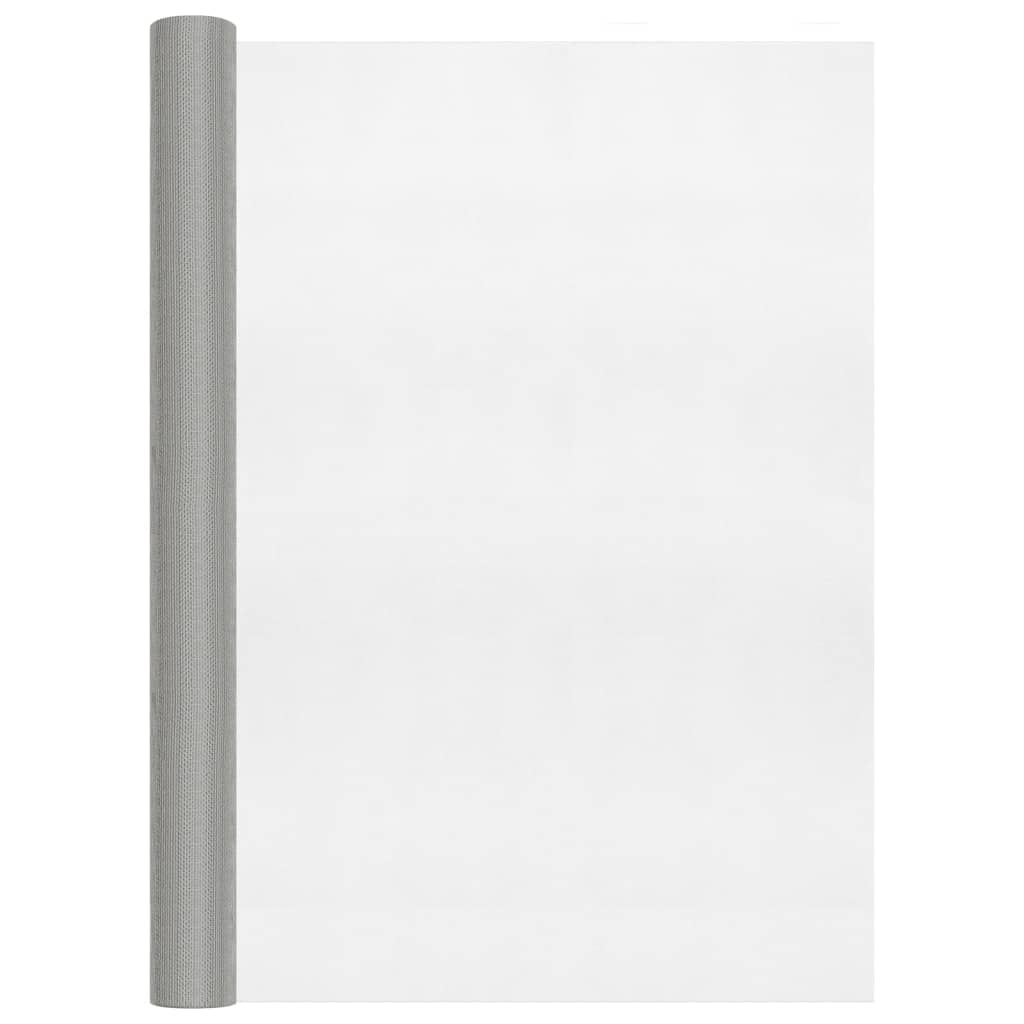 Recinzione in Rete in Acciaio Inossidabile 112x500 cm Argento