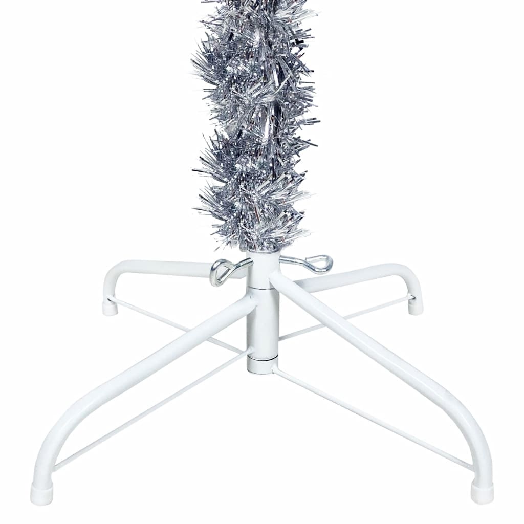 Albero di Natale Sottile Argento 180 cm