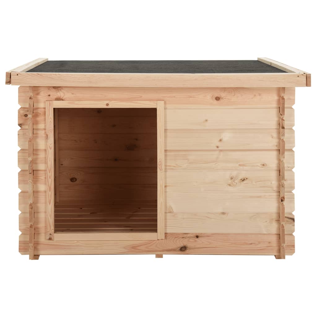 Cuccia per Cani 100x80x100 cm in Legno Massello di Pino 14 mm