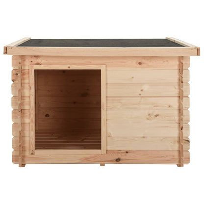Cuccia per Cani 100x80x100 cm in Legno Massello di Pino 14 mm