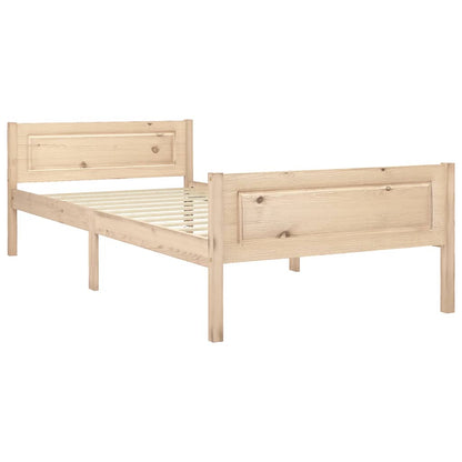 Giroletto senza Materasso 90x200 cm in Legno Massello di Pino