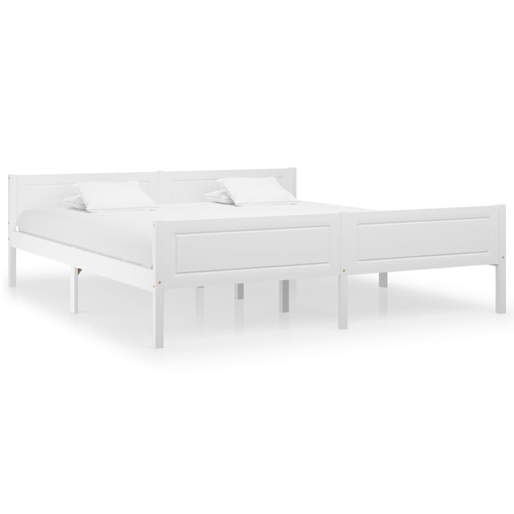 Giroletto Bianco in Legno Massello di Pino 180x200 cm