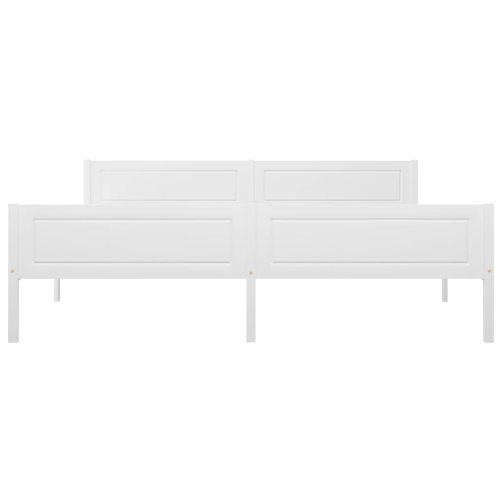 Giroletto Bianco in Legno Massello di Pino 180x200 cm