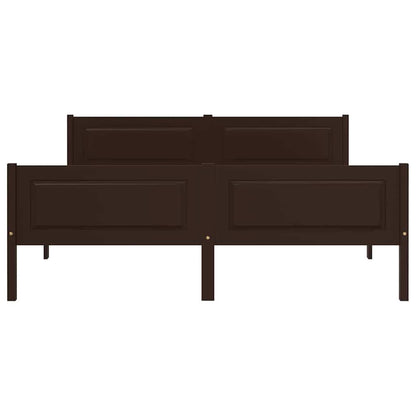 Giroletto in Legno Massello di Pino Marrone Scuro 120x200 cm
